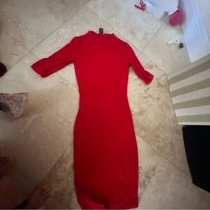 Elegant Red Women's Dress